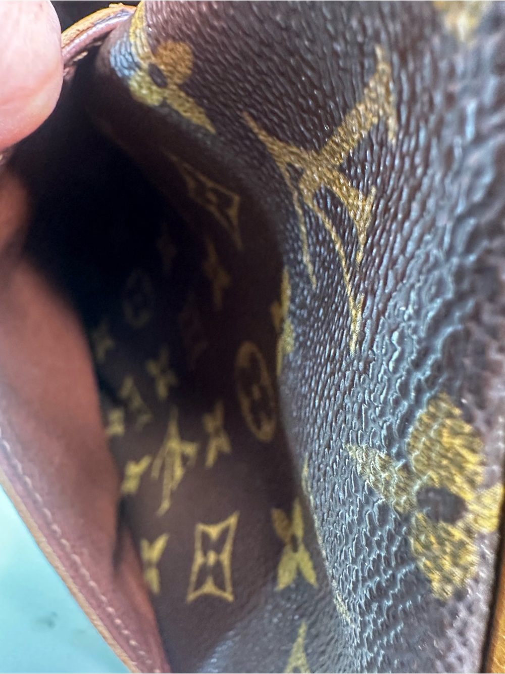 Louis Vuitton Danube Monogram Messenger Bag in Brown and Tan - Picture 8 of 13